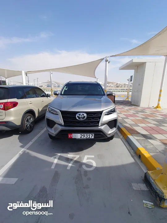 2024 Silver Toyota Fortuner EXR for sale in like-new condition with only 15,000 km on the odometer.