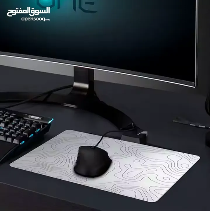 لاول مره في عمان اجدد ماوس باد زجاجي ,وارخص   Glass Gaming Mouse Pad Suitable Gaming Work