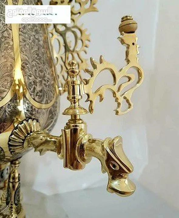 سماور الفحم النحاسية الفاخرة