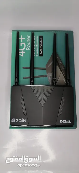 راوتر دي لينك D LINK جديد بغلاف الشركة سرعة 1200 2.4 & 5g 4G+-CAT6 مشغل كل الشركات يتوفر مستعمل