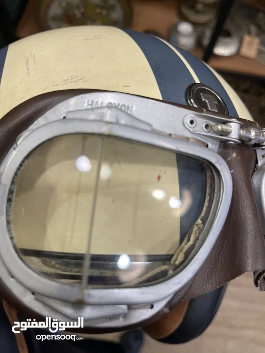 WW2 Vintage English Aviation / Motorcycle Goggles.