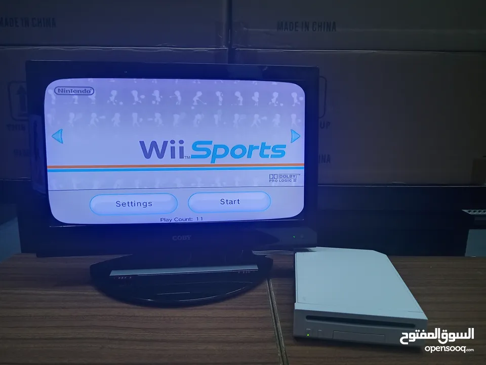 Nintendo Wii / Mini معدل مع بكج العاب 5000 لعبة