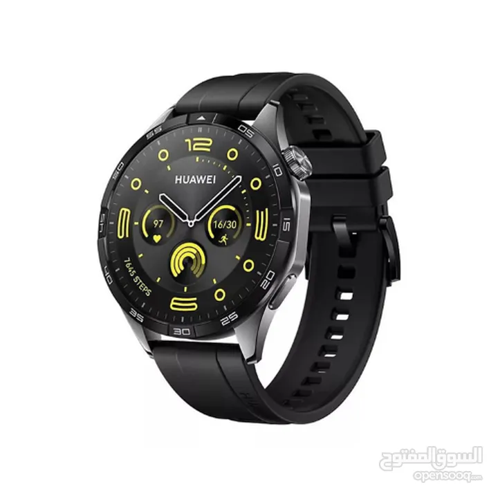 Huawei Watch GT 4 (46mm) - Black  ساعة هواوي جي تي 4 (46 ملم) - أسود