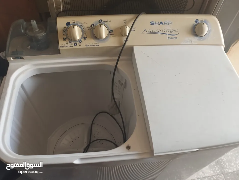عرض نار شرار على غسالة نوع شارب