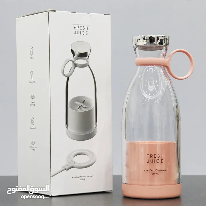 خلاط النوادي والرحلات مدخل شحن  يعني لا تهتم بالشحن  4شفرات ستانلس غير قابلة للصدأ قابل للفك بسهولة