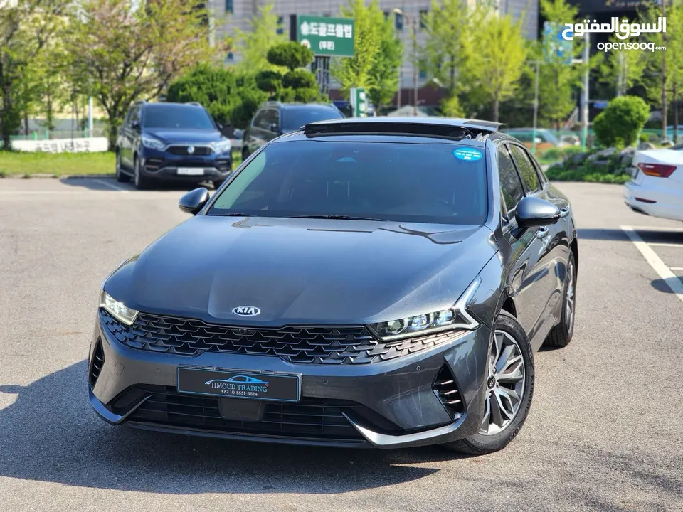 KIA K5 Hybrid 2021بانوراما فل  وارد كوري فحص كامل و لا ملاحظه كلين تايتل من دون حوادث