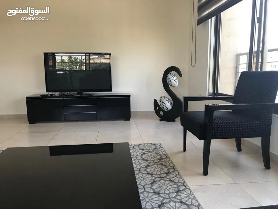 عبدون ـ شقه مفروشه فرش كامل فاخر للايجار سوبر ديلوكس باجره 1000 دينار شهري