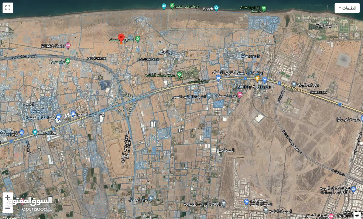 ارض سكنية للبيع ولاية بركاء - ابو النخيل مساحة الأرض: 608 متر سعر الأرض: 21 ألف ريال عماني