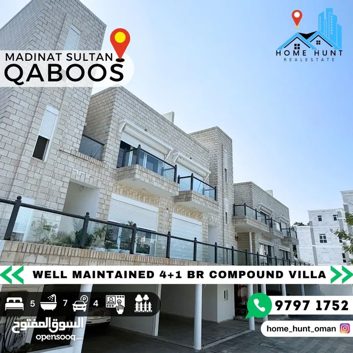 MADINAT QABOOS WELL MAINTAINED 5 BR VILLA FOR RENT
