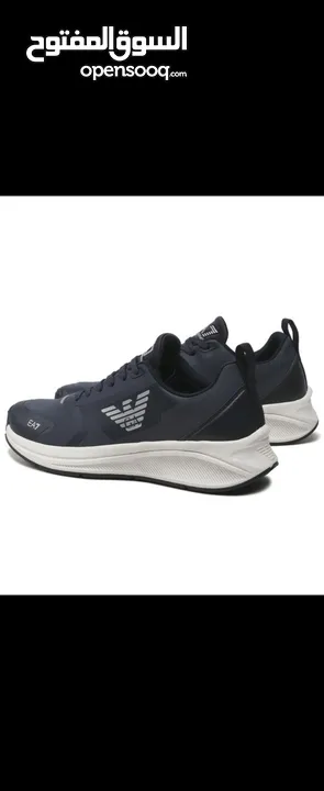 EA7 EMPORIO ARMANI NAVY BLUE SILVER SNEAKERS 40
