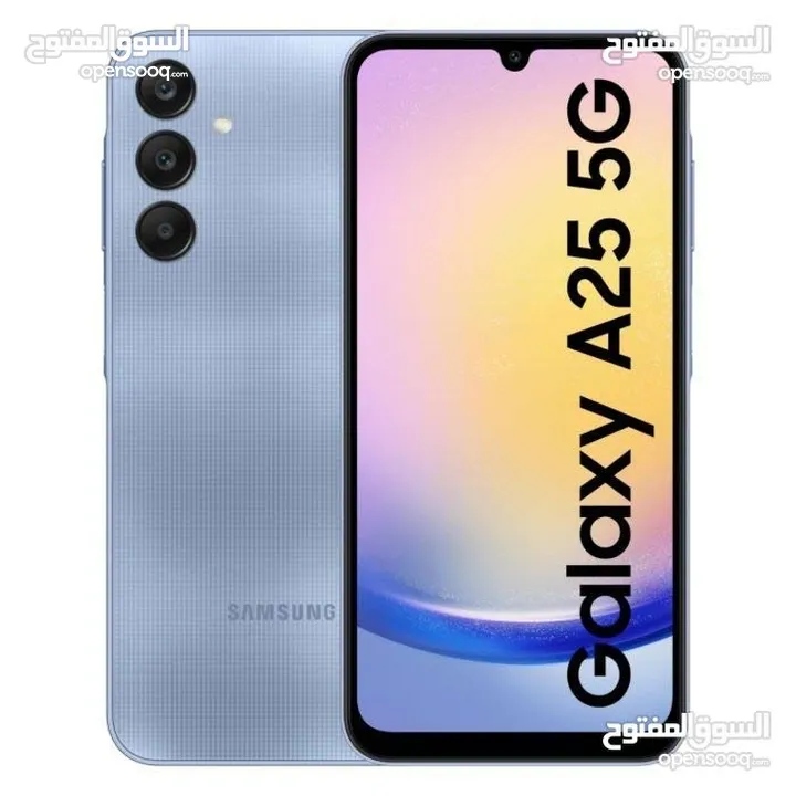 samsung galaxy A25 5G  جلاكسي كفالة 128G /  ايه  Bms 256G