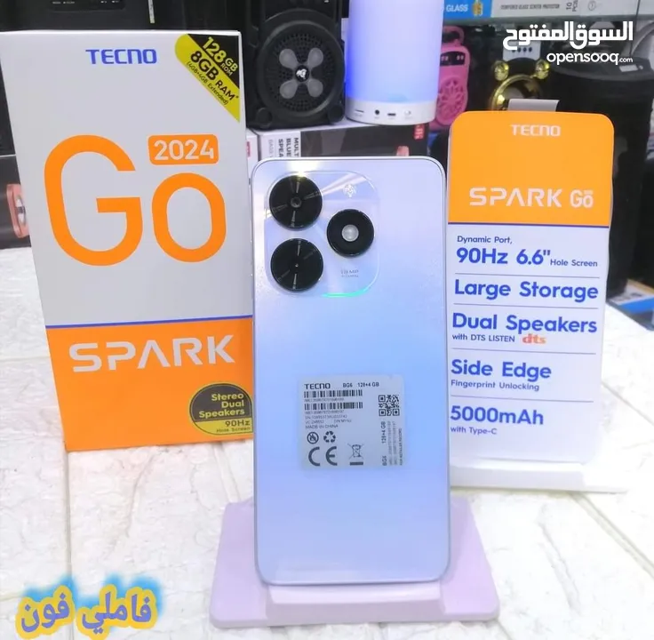 مستعمل ايام  Spark GO 2024  رام 8 جيجا 128 شغال كفاله الشركة متوفر توصيل