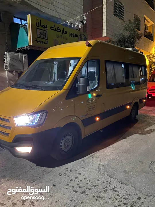 باص توصيل ركاب رحلات وطلبات مكيف وحديث وبلوتوث