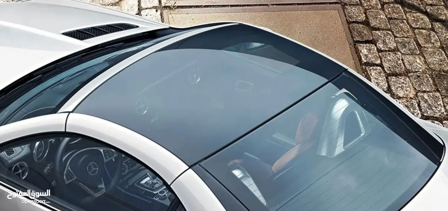 The panorama window of mercedes slc 200 2018 زجاج البانوراما لسقف المرسيدس slc 200 2018