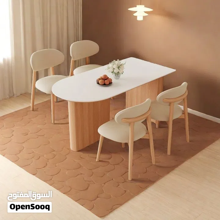 Custom-Made Oval MDF Dining Table with White Melamine Top and Dual Woodgrain Panel Legs