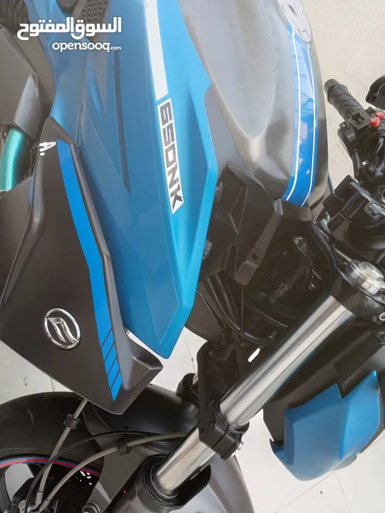 دراجه سي اف موتو  NK650cc بحالة الجديدة استعمال خفيف جدا موديل 2021