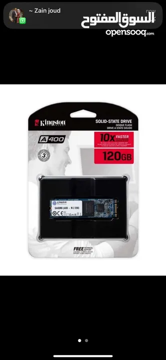 KINGSON A400 120 GB SATA m2 2280