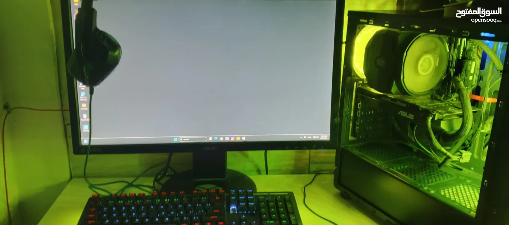 PC GAMING سعر 390قابل للتفاوض   للإستفسار على الرقم بلوصف للاعاب ببجي 120فريم بجوده عاليه