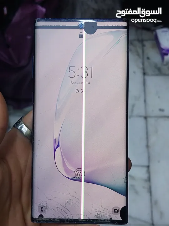 جهاز نوت 10 بلص 5g جهاز شغال 100 %استخدام شخصي