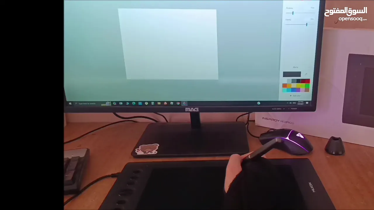 جهاز رسم رقمي Huion H610 Pro V2 مستعمل مرة واحدة فقط بحالة ممتازة