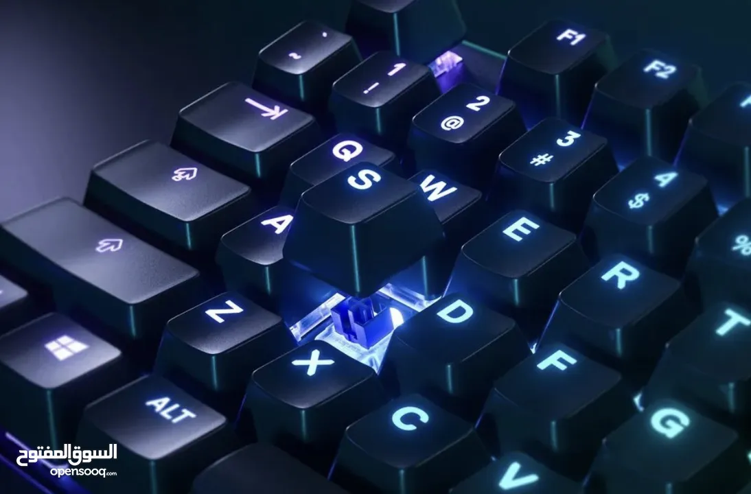 كيبورد SteelSeries Apex 5 Hybrid Mechanical Gaming Keyboard RGBجديد بالكرتون