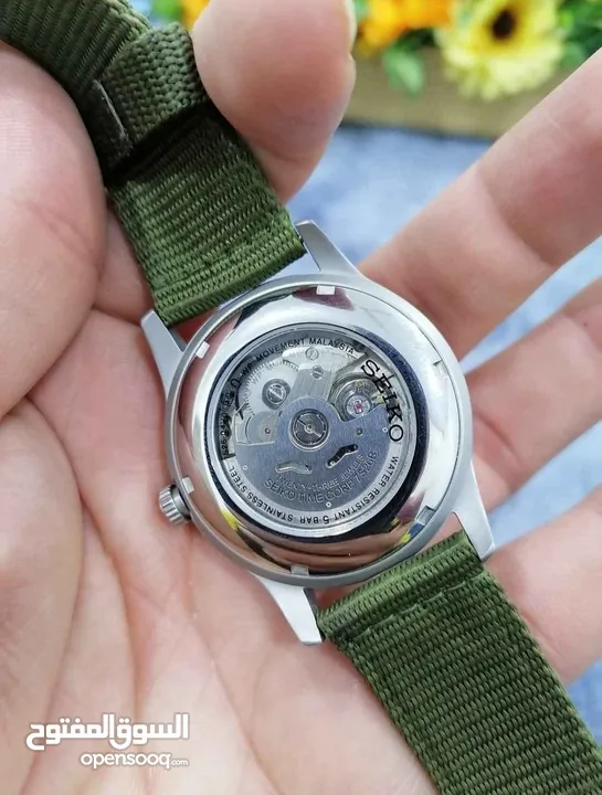 ساعة سيكو اوتوماتيك ياباني اصلي (Seiko 5 Military)