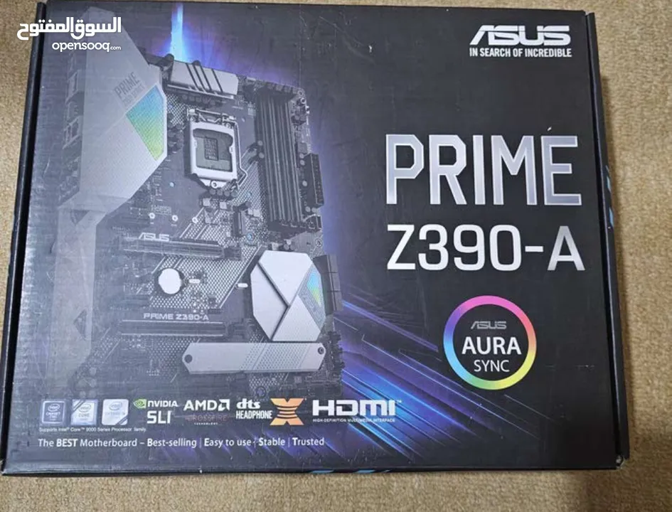 للبيع مذر بورد asus خربانه مع كل اغراضها عق سعرك