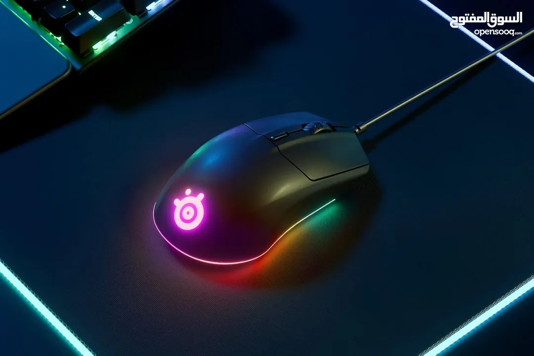 SteelSeries Rival 3 - Gaming Mouse - 8,500 CPI TrueMovE ماوس ستيل سيريس البراند الافضل كفالة سنة