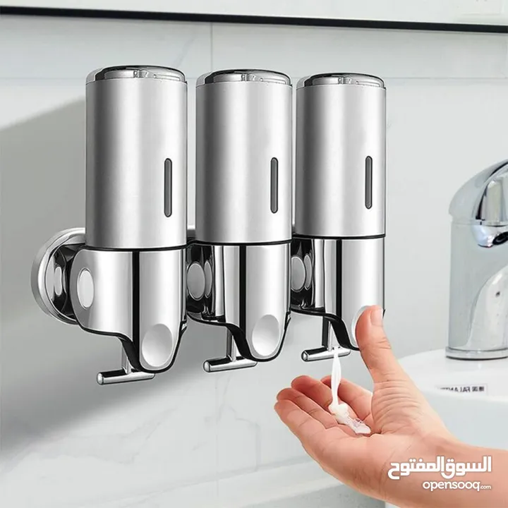 موزع الصابون 3 في 1 الأنيق للمنزل والمطاعم والفنادق