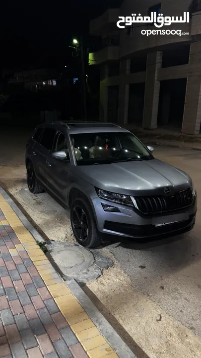 الجيب المميز سكودا كودياك ذو الدفع الرباعي واللون المميز والمواصفات الممتازه والمطلوبه والرائعه