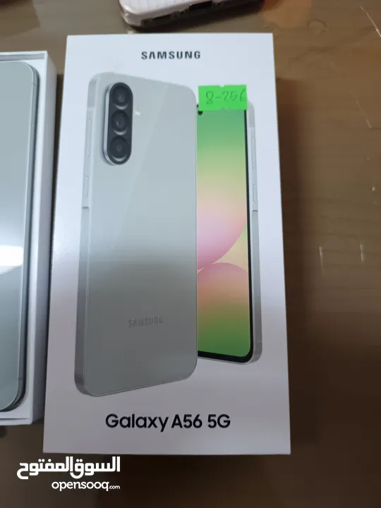 سامسونج جالكسي A56 5G  وكاله مع كرتونته وشاحنه ومكفول