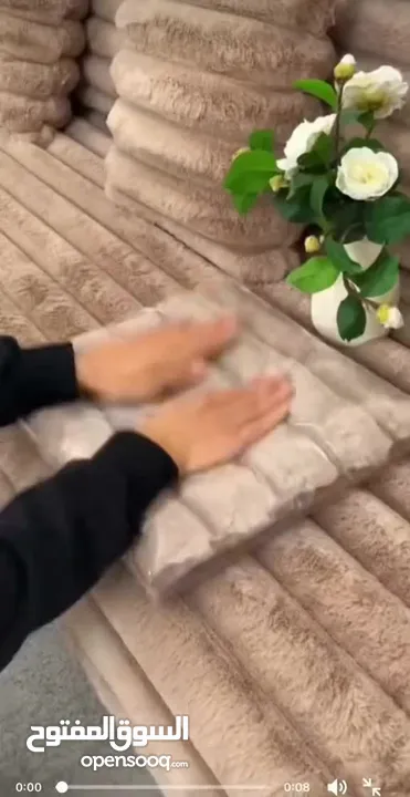 طقم الفرو المضلّع الفاخر... الطقم اللي قلب السوق من أول ما نزل