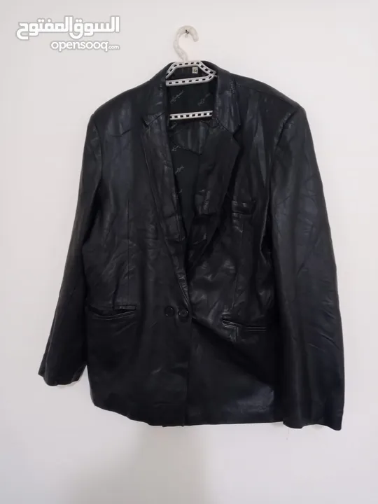 جاكيت رجالي جلد اصلي طبيعي 100 ٪ بحالة جيدة جدا 100% Genuine Leather Men's Jacket جلد اصلي طبيعي