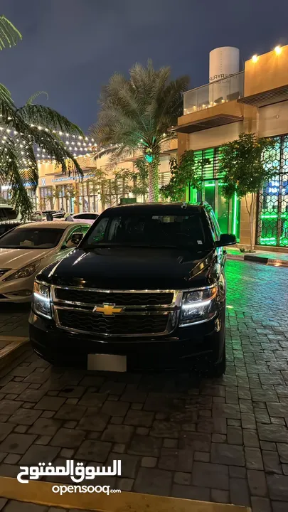 Chevrolet Tahoe 2017 بحالة ممتازة اسود داخل اسود قير مكينه شاصي وكالة