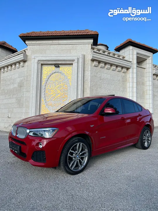 BMW X4 ام بكيج شركه ماطور 2000 بنزين توين تيربو . موديل 2015 ماشي 80000 فقط عداد حقيقي 4×4