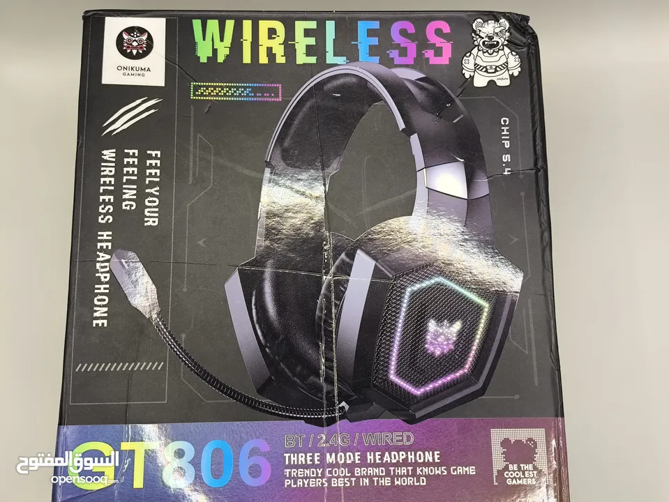للبيع: سماعة الألعاب اللاسلكية Onikuma GT806