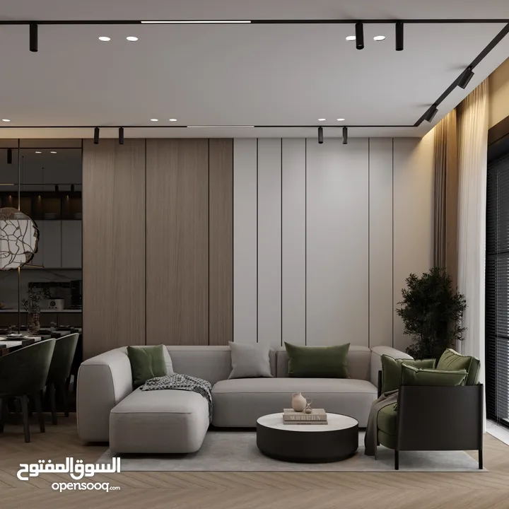 شقه فاخره استوديو طابق ارضي مساحه 98 متر / عبدون بجانب تاج مول