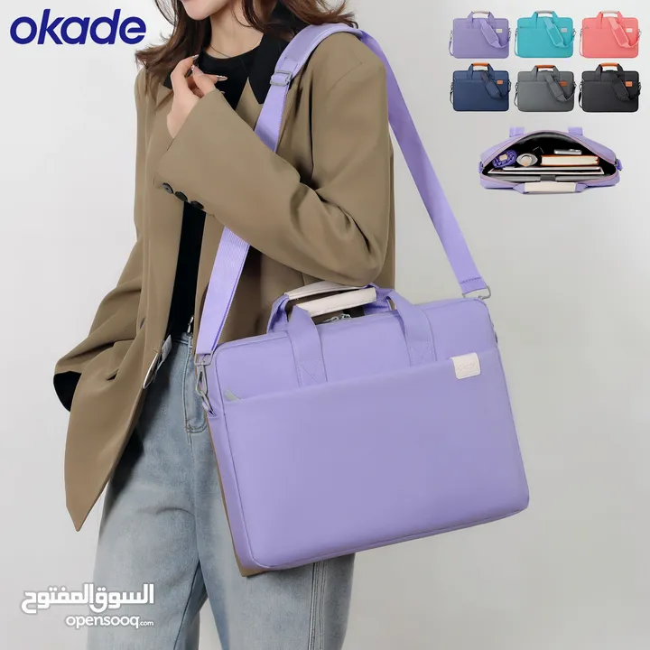 Okade T67 Trolley Sleeve Laptop Bag with Strap 15.6" inch حقيبة لابتوب