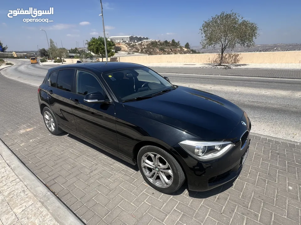 سيارة بي ام دبليو المانية من طراز BMW116i موديل 2016 \ ترخيص 2015 امكانية البيع دفعة وشيكات للجديين