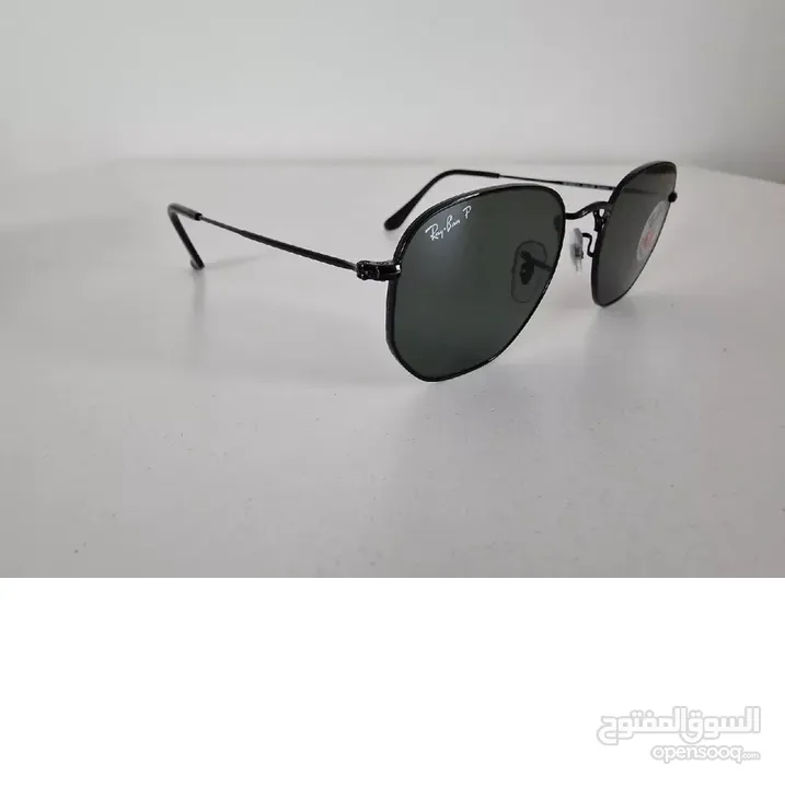 نظارة ريبان  بلاك اديشن  جلال ابو مويس ريبان اصلية RAY BAN Black Hexagonal 54 mm Polarized من معرض