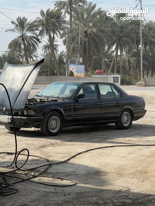 السعر 39 ورقة 740 V8 BMW 1993 بإسمي  شرط مداور  تخم تاير ، جعمقة ، باتري بور ستيرن كله جديد