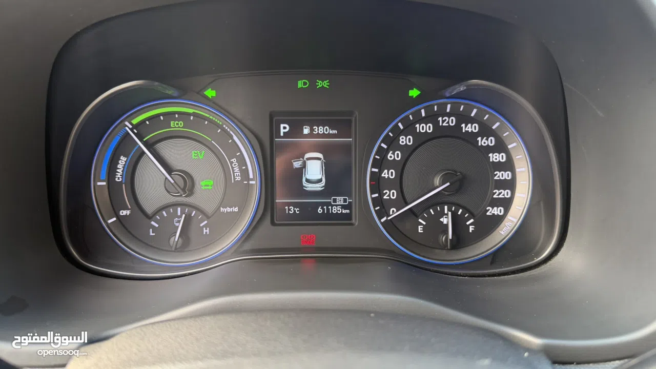 هونداي كونا ترخيص 2020/ترخيص لغايه 20/3/2026 محرك 1600 هايبرد جير أوتوماتيك 141 حصان