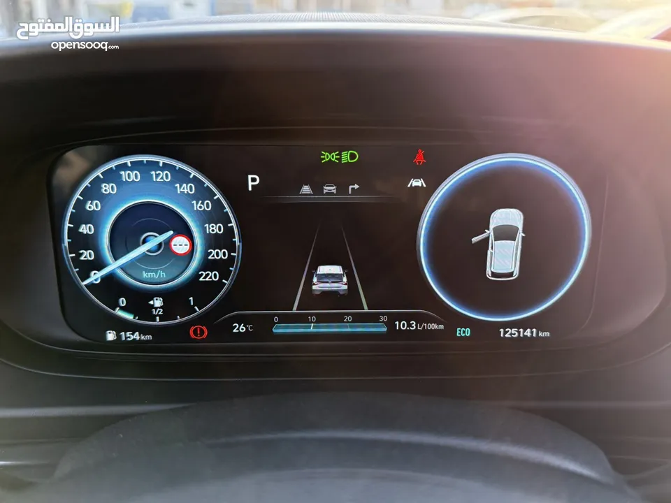 هونداي i20 ترخيص 2023 محرك 1000 بنزين/مساعده كهرباء 48v جير أوتوماتيك 100 حصان