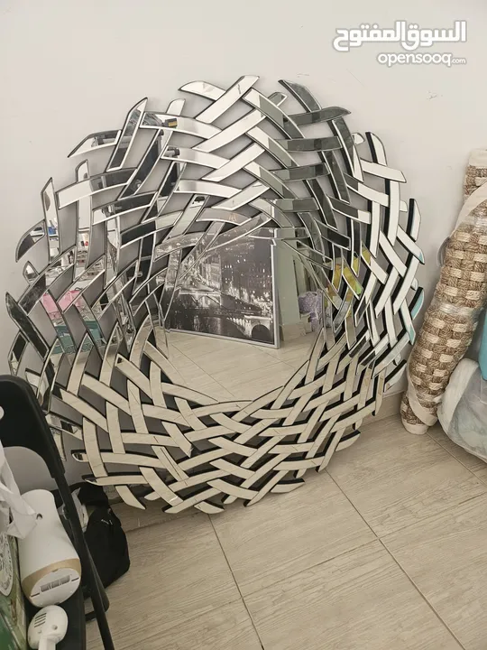 مرايا كبيره للمداخل او الصالونات من ميداس الارتفاع 120 سم والعرض 120 سم