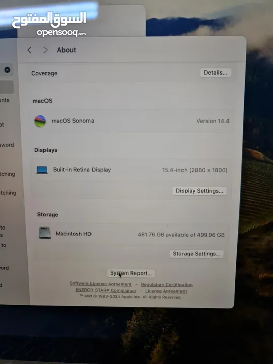 Apple MacBook Pro 2018 بحال الوكالة