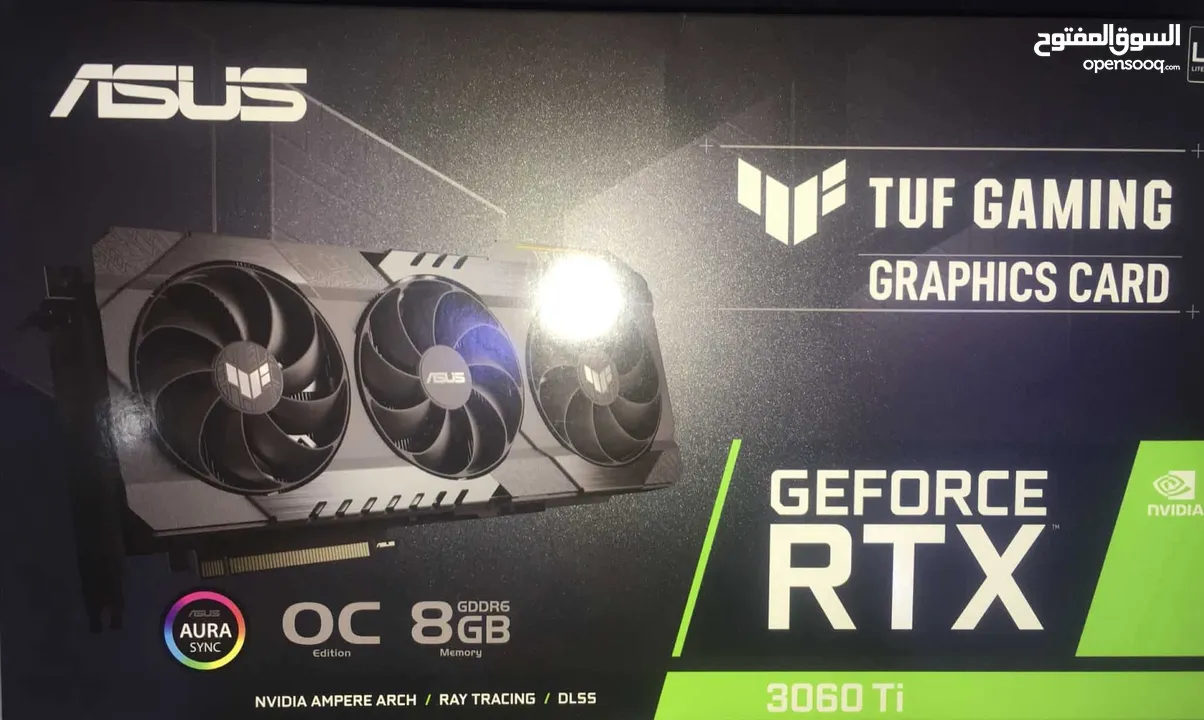 كرت شاشة RTX 3060TI 8G ASUS TUF GAMING