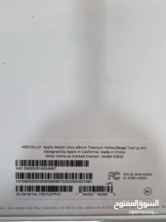Apple watch ultra 1 used ساعة ابل مستخدمة وكالة بحالة ممتازة بدون أي خدوش