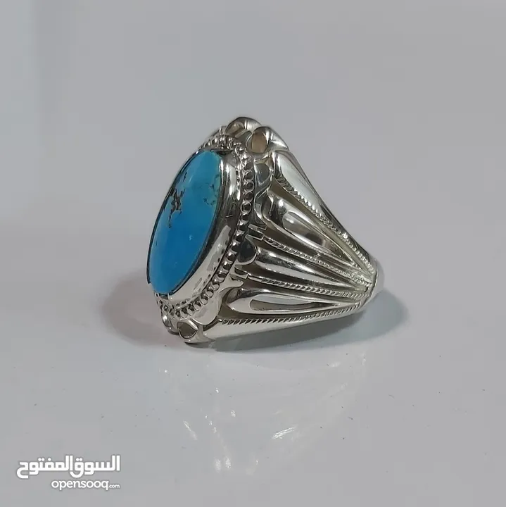 Neyshabur turquoise ring  خاتم نيشابور باللون الفيروزي