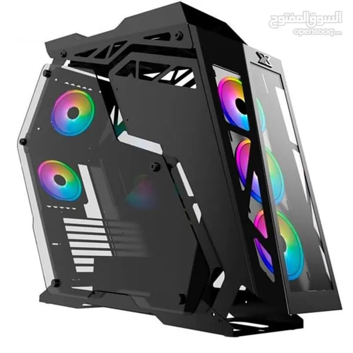 xigmatek zeus case  كيس كمبيوتر جيمنج معدني بالكامل مع 8 مراوح تبريد وكنترولر وريموت للتحكم بالاضاءة