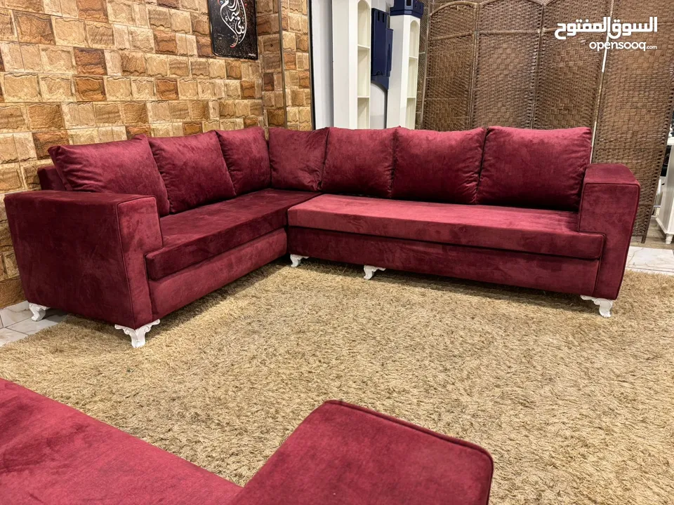 طقمين كنب راقين جداً بجودة عالية وسعر ولا أروع!  تفاصيل بتخلي أي بيت أشيك وأحلى